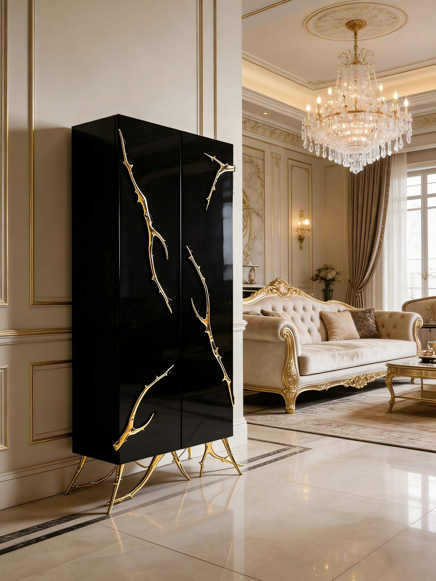 Artistic Tree Root Designer Cabinet