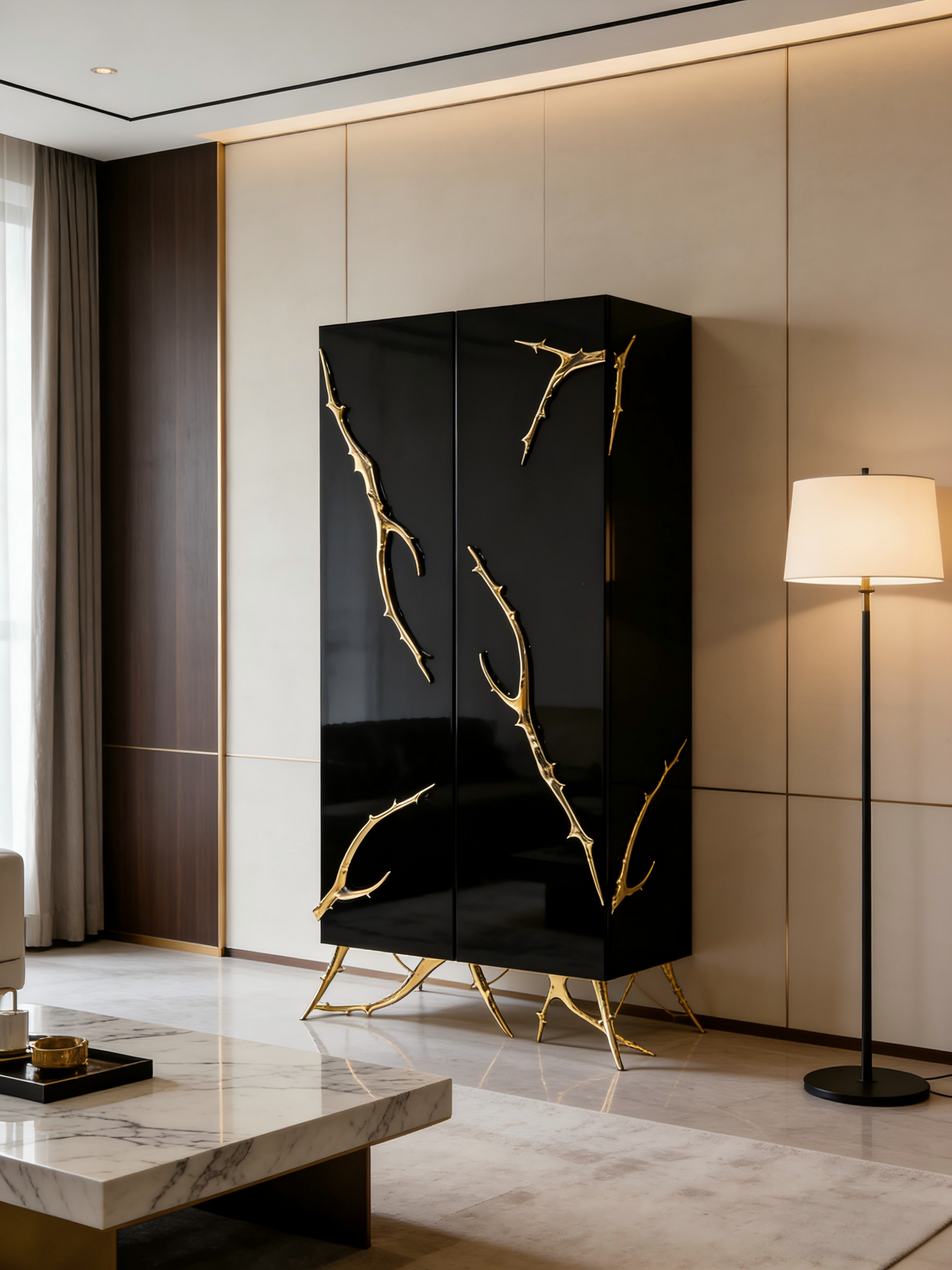 Artistic Tree Root Designer Cabinet