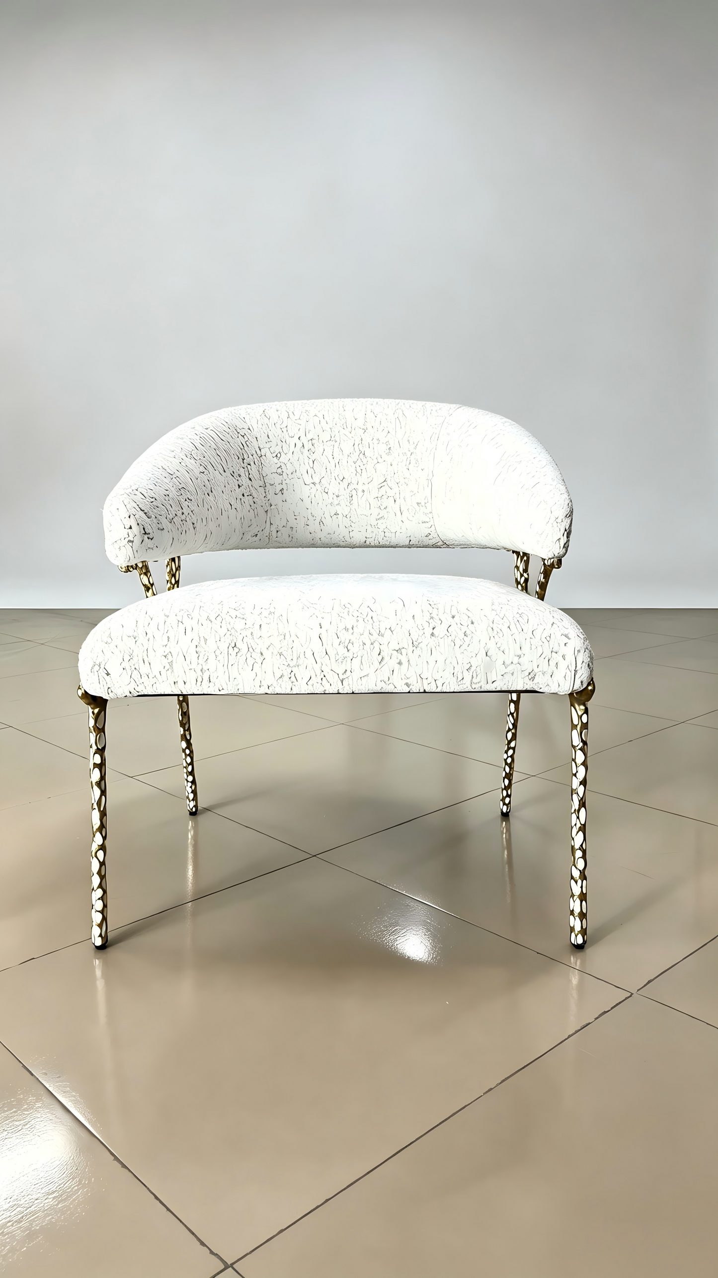 Artistic Brass Modern Chair