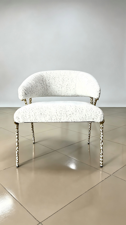 Artistic Brass Modern Chair