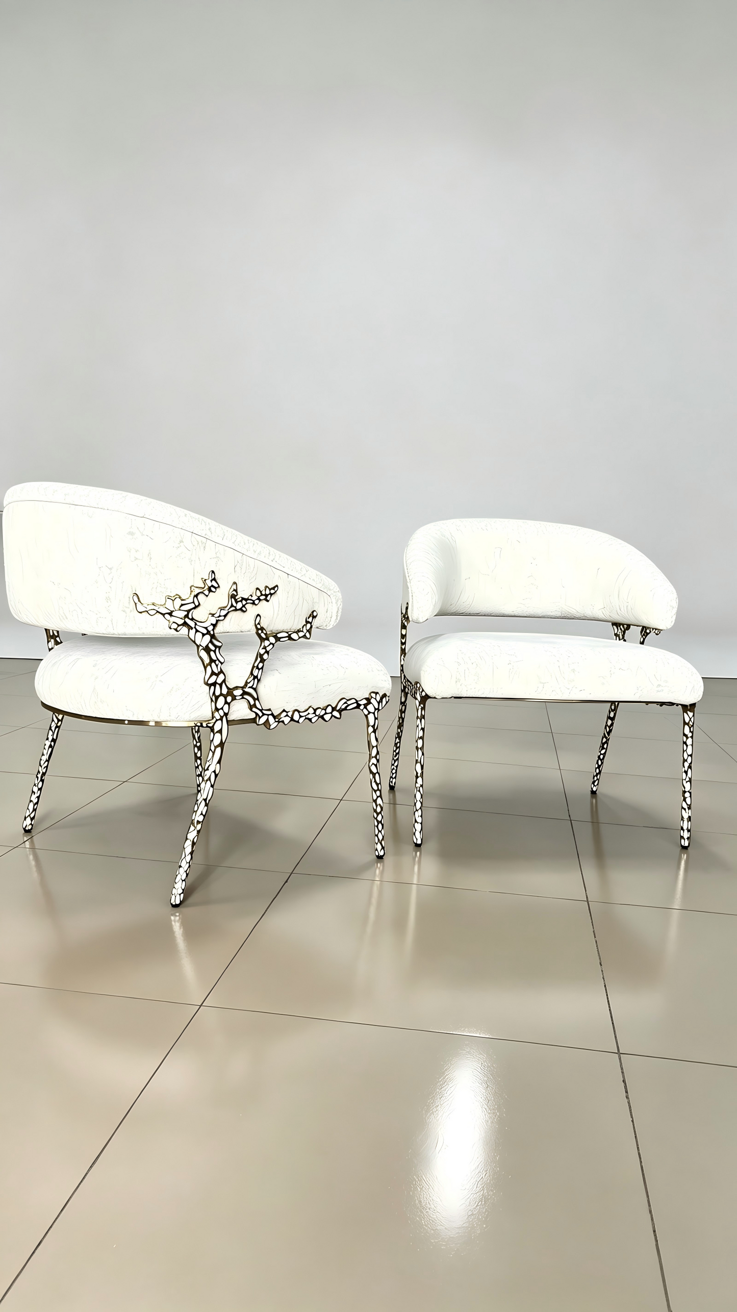 Artistic Brass Modern Chair