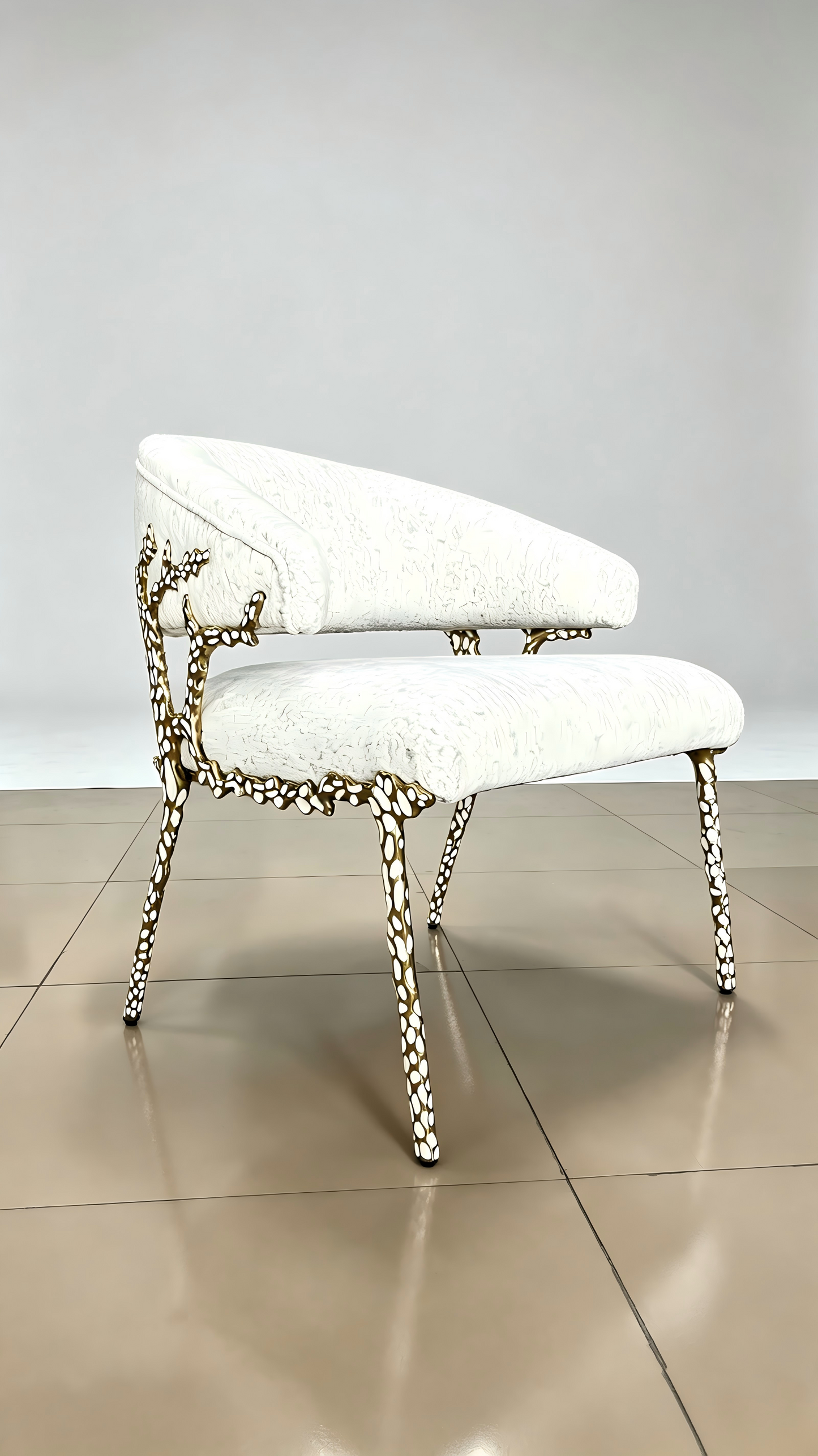 Artistic Brass Modern Chair
