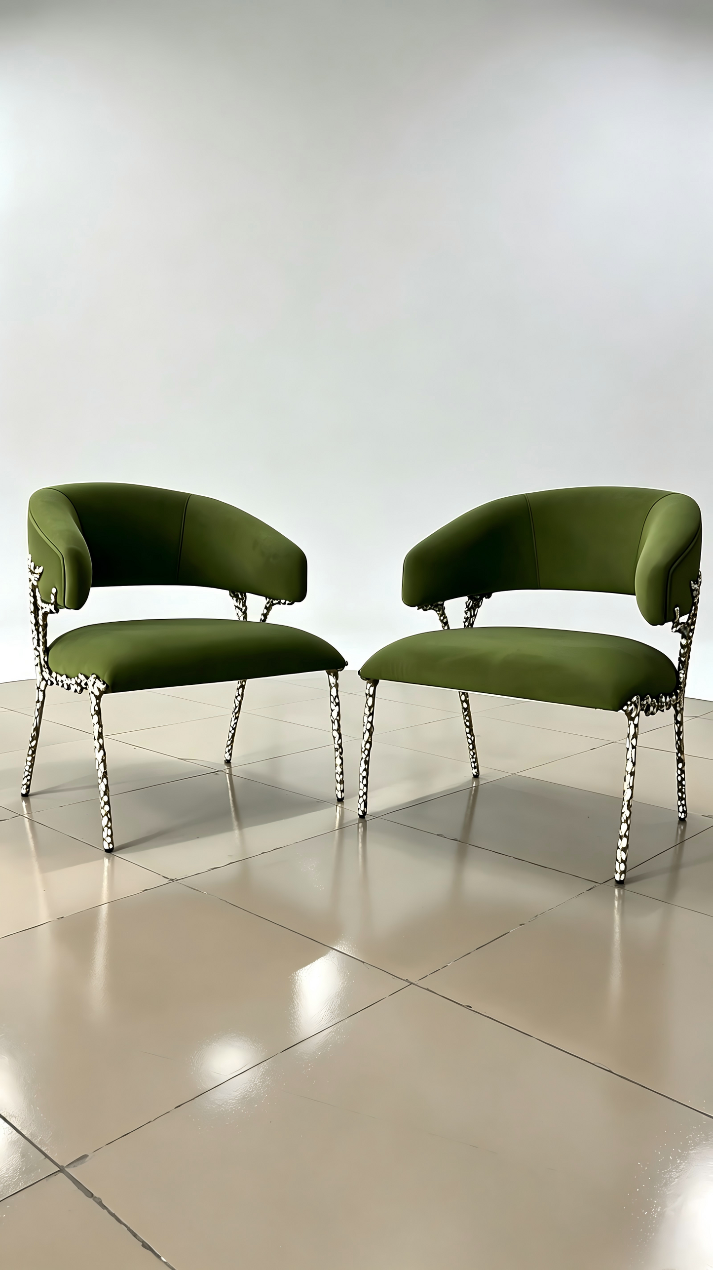 Artistic Brass Modern Chair