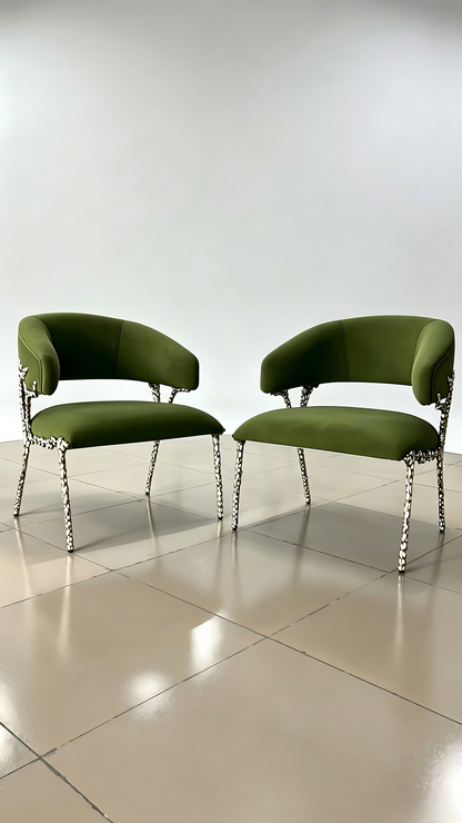 Artistic Brass Modern Chair