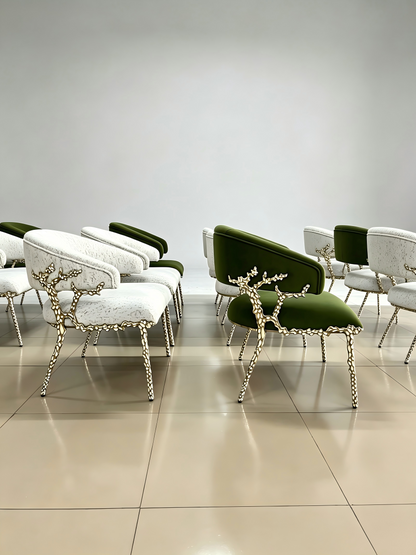 Artistic Brass Modern Chair