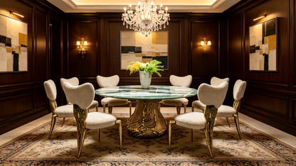 Avocado Green Luxury Dining Table