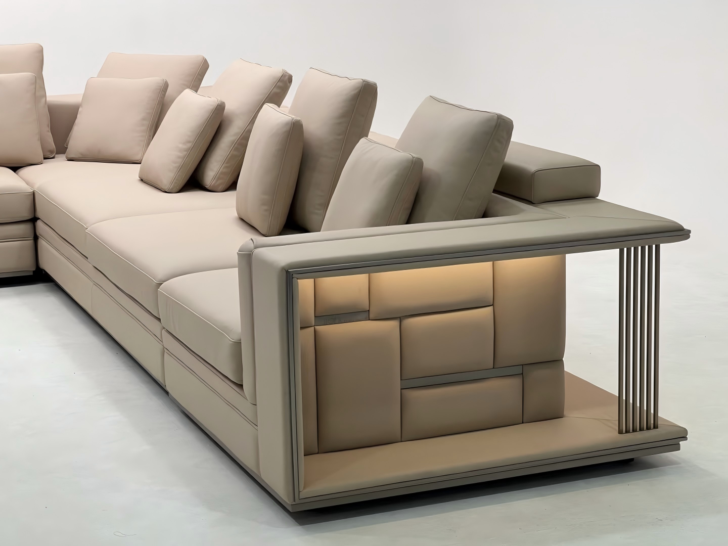 Bespoke Sectional L-shaped Sofa