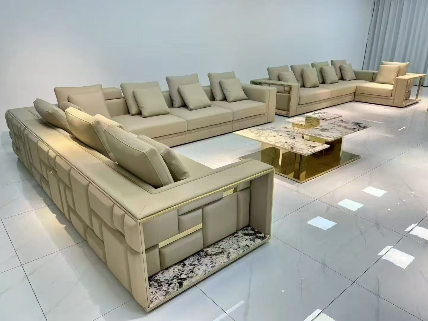 Bespoke Sectional L-shaped Sofa