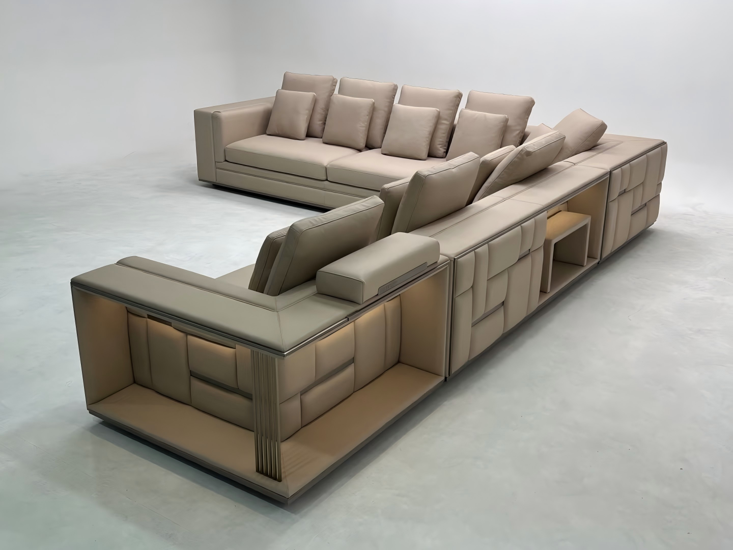 Bespoke Sectional L-shaped Sofa