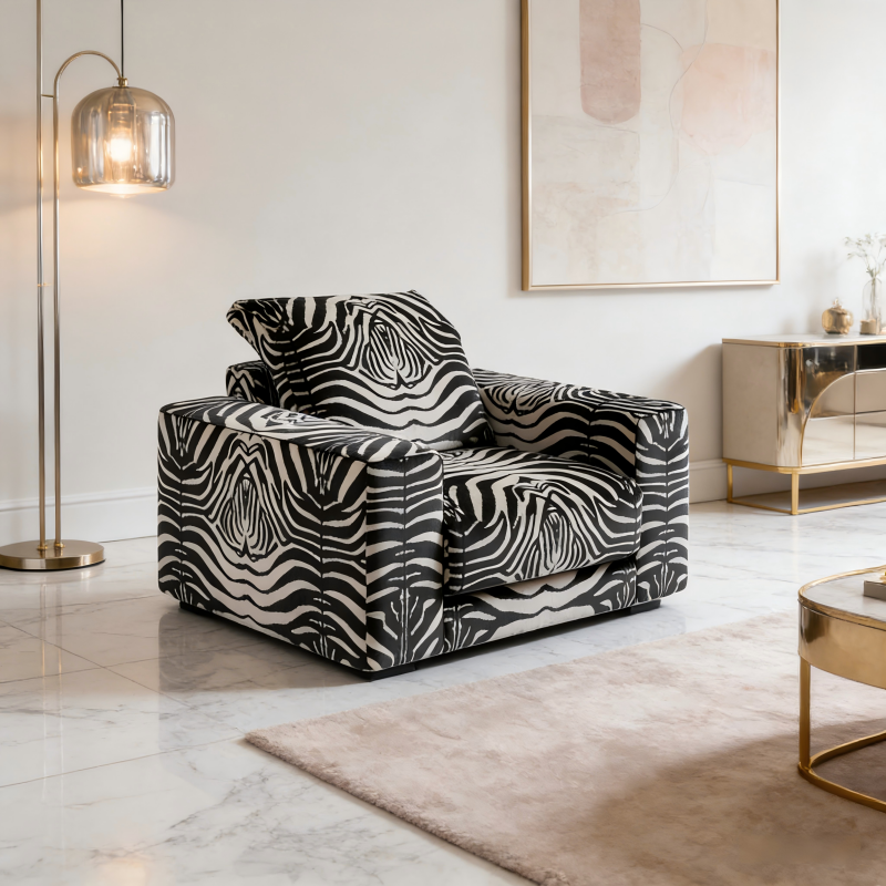 Bespoke Zebra Print Sofa