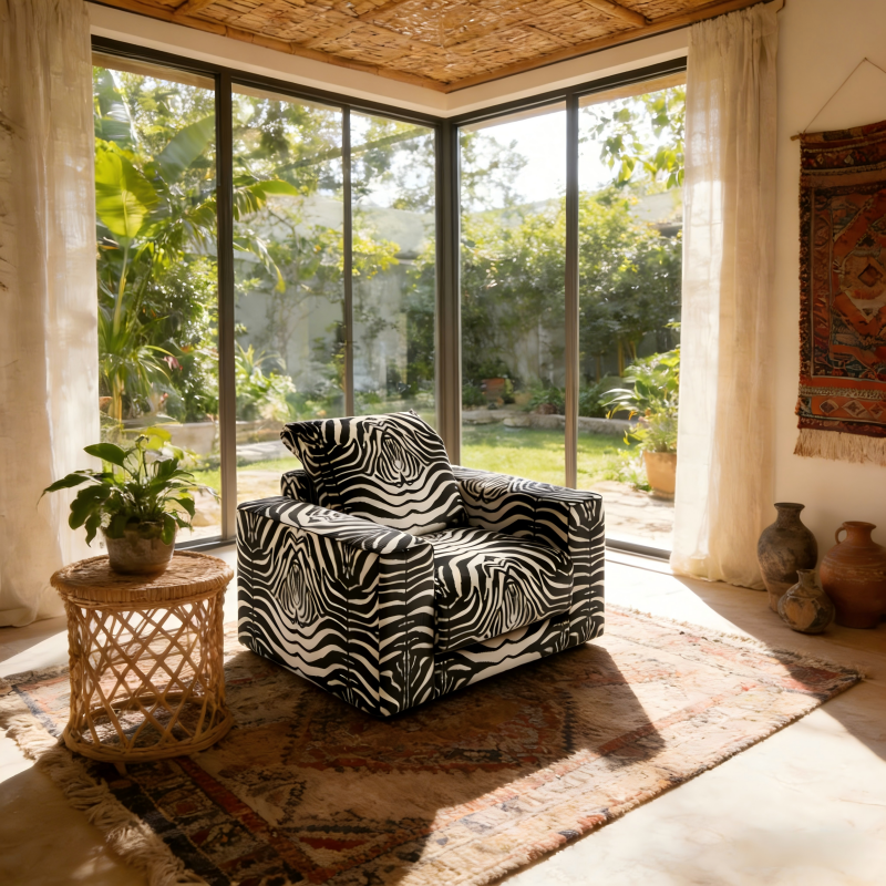 Bespoke Zebra Print Sofa