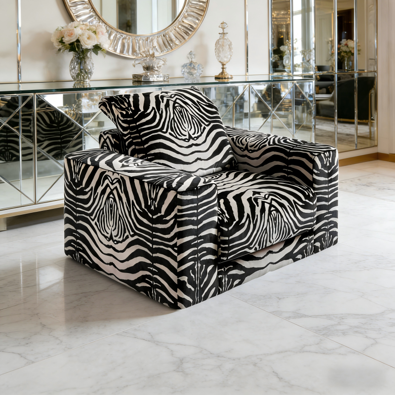 Bespoke Zebra Print Sofa