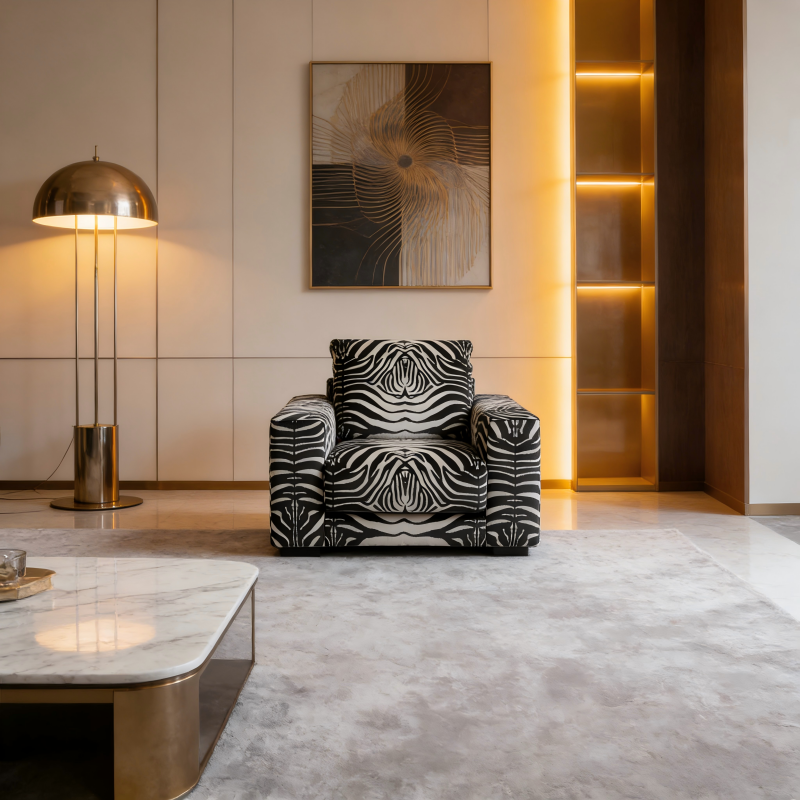 Bespoke Zebra Print Sofa