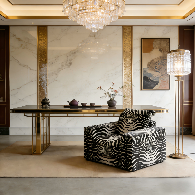 Bespoke Zebra Print Sofa