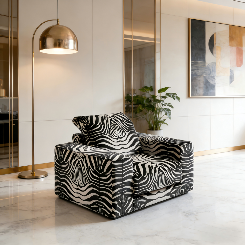 Bespoke Zebra Print Sofa