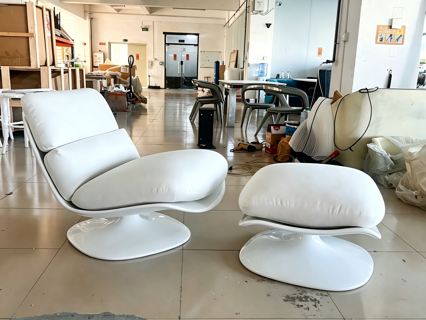 Bespoke Pattie Armchair with Footrest