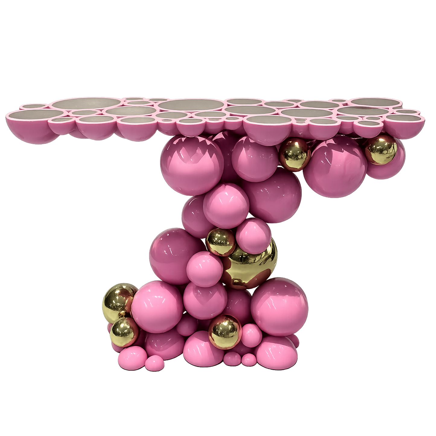 Contemporary Artistic Pink Console