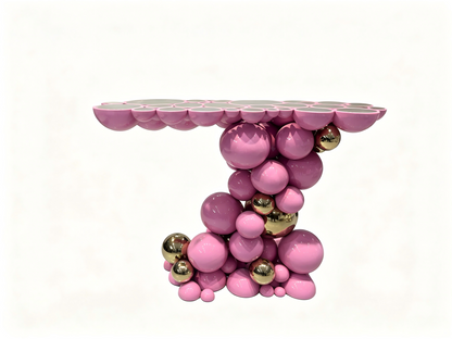 Contemporary Artistic Pink Console