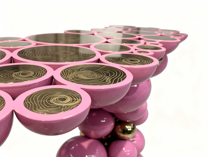 Contemporary Artistic Pink Console