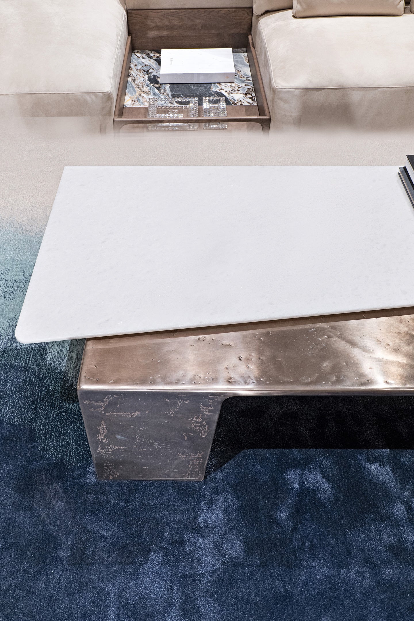 Custom Marble & Aluminium Console