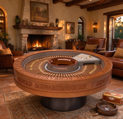 Customized Arnol Schwarzenegger Cigar Table