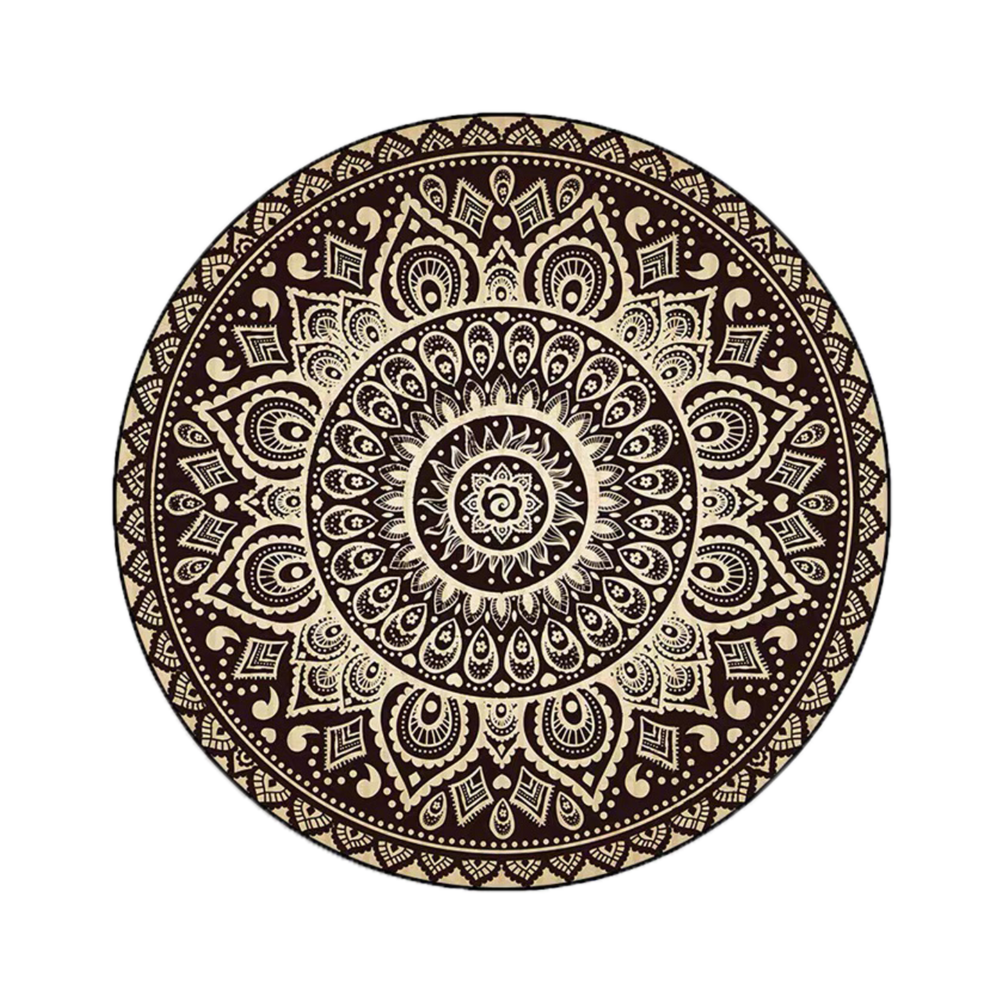 Designer Boho Round Carpet