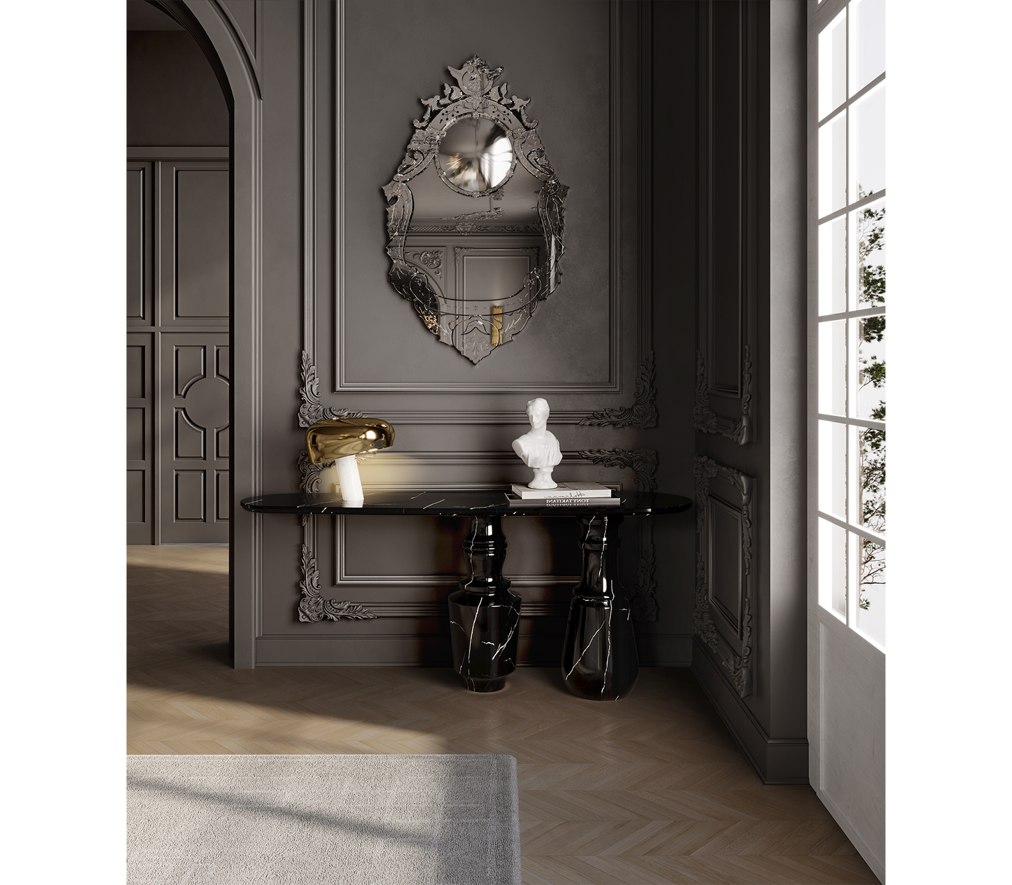 Designer Marble Console Table