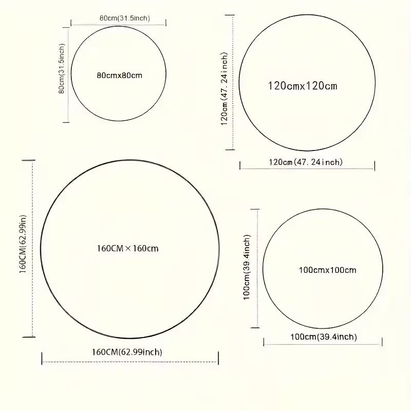 Designer Boho Round Carpet