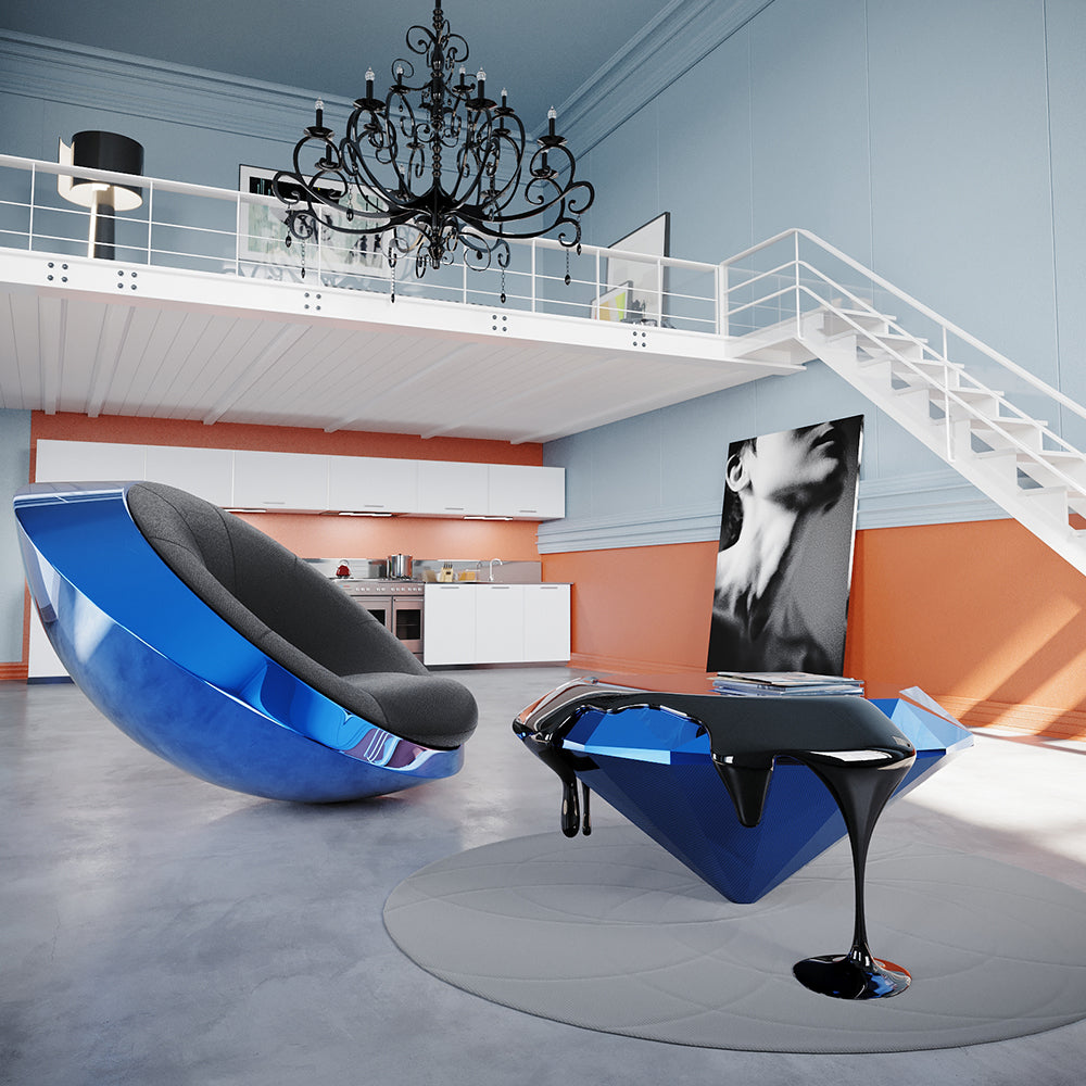 Diamond-Inspired Coffee Table