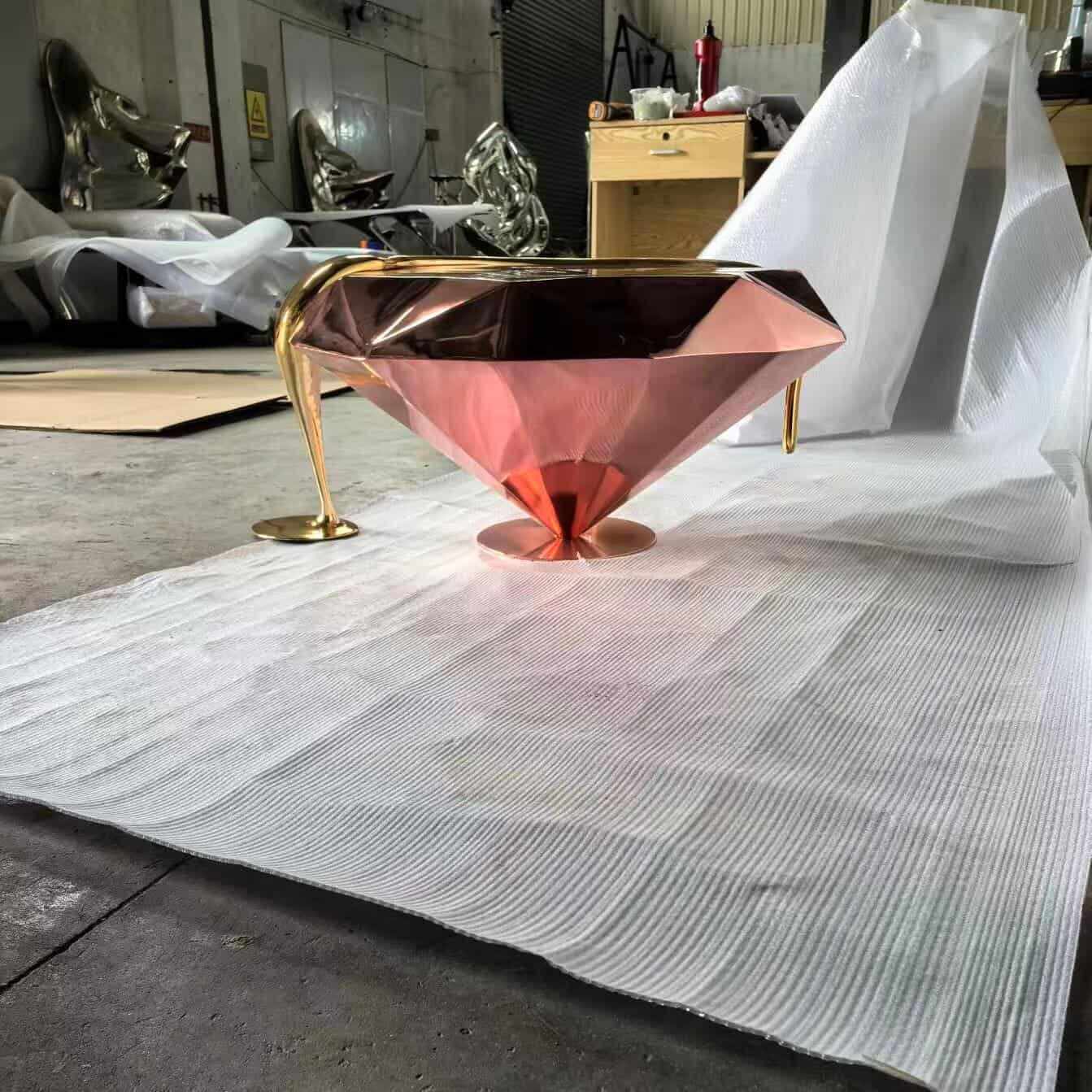 Diamond-Inspired Coffee Table