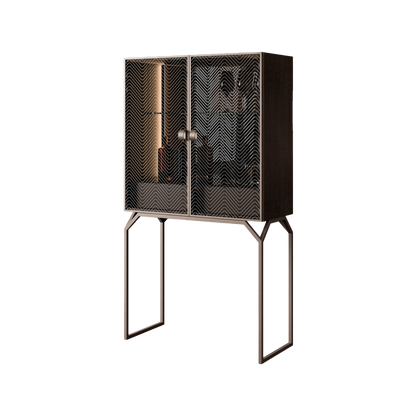 Dragonfly Glass Bar Cabinet