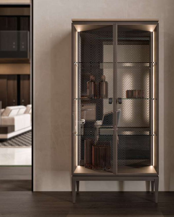 Dragonfly Glass Bar Cabinet