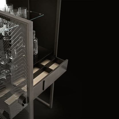 Dragonfly Glass Bar Cabinet