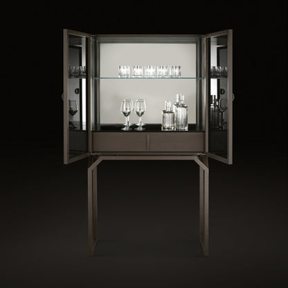 Dragonfly Glass Bar Cabinet