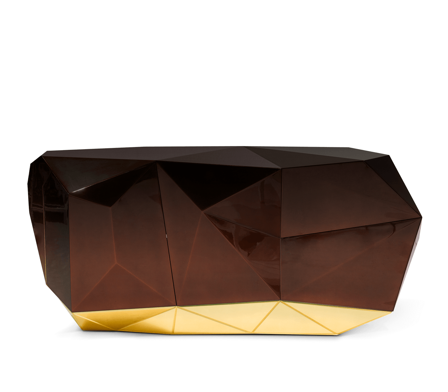 Elegant Chocolate Brown Diamond Sideboard
