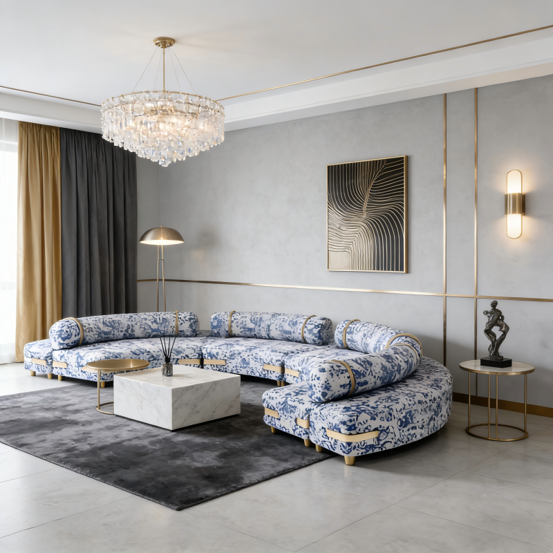 Gardenia Curved Sofa