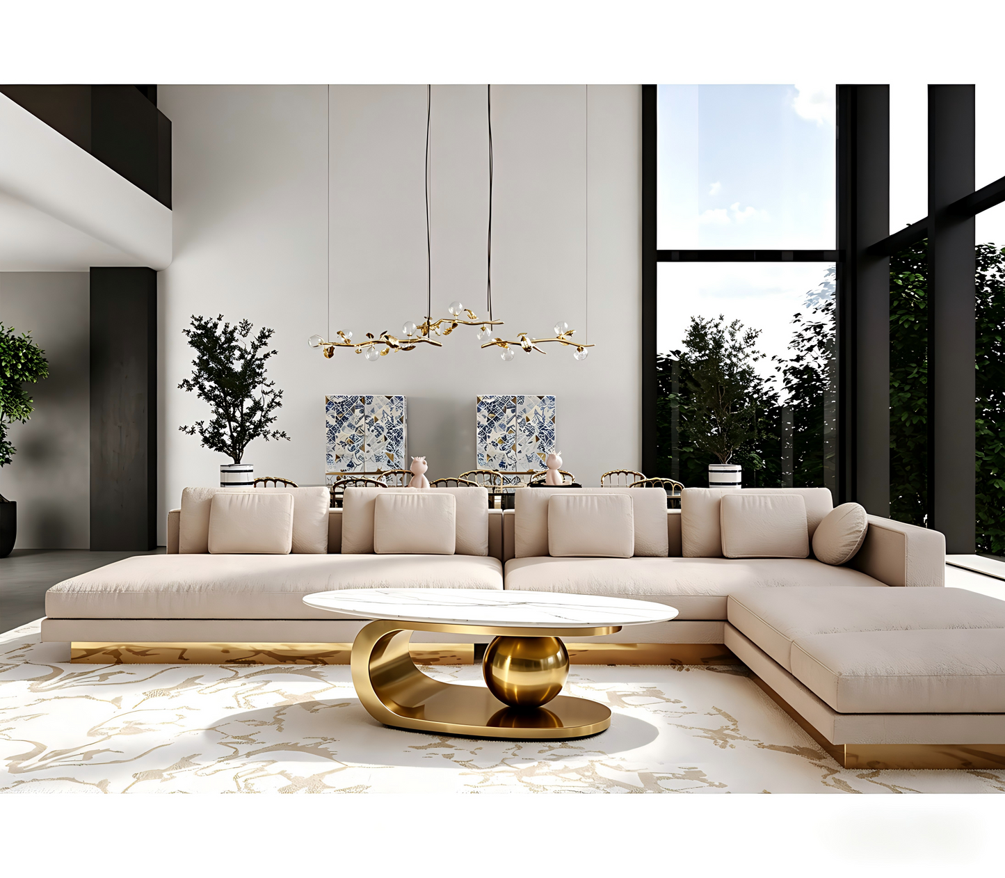 Gold Ball Hola Coffee Table