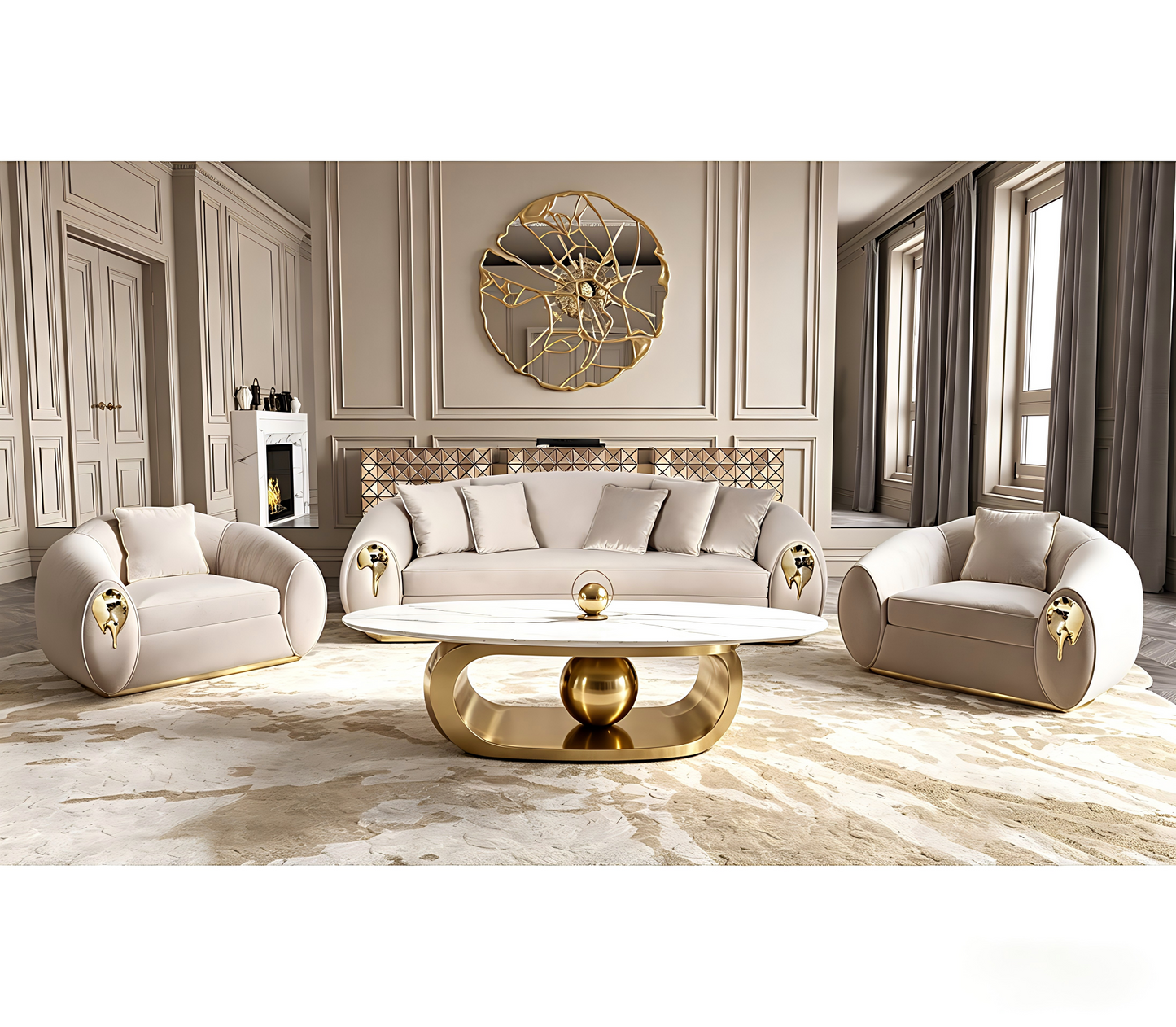 Gold Ball Hola Coffee Table