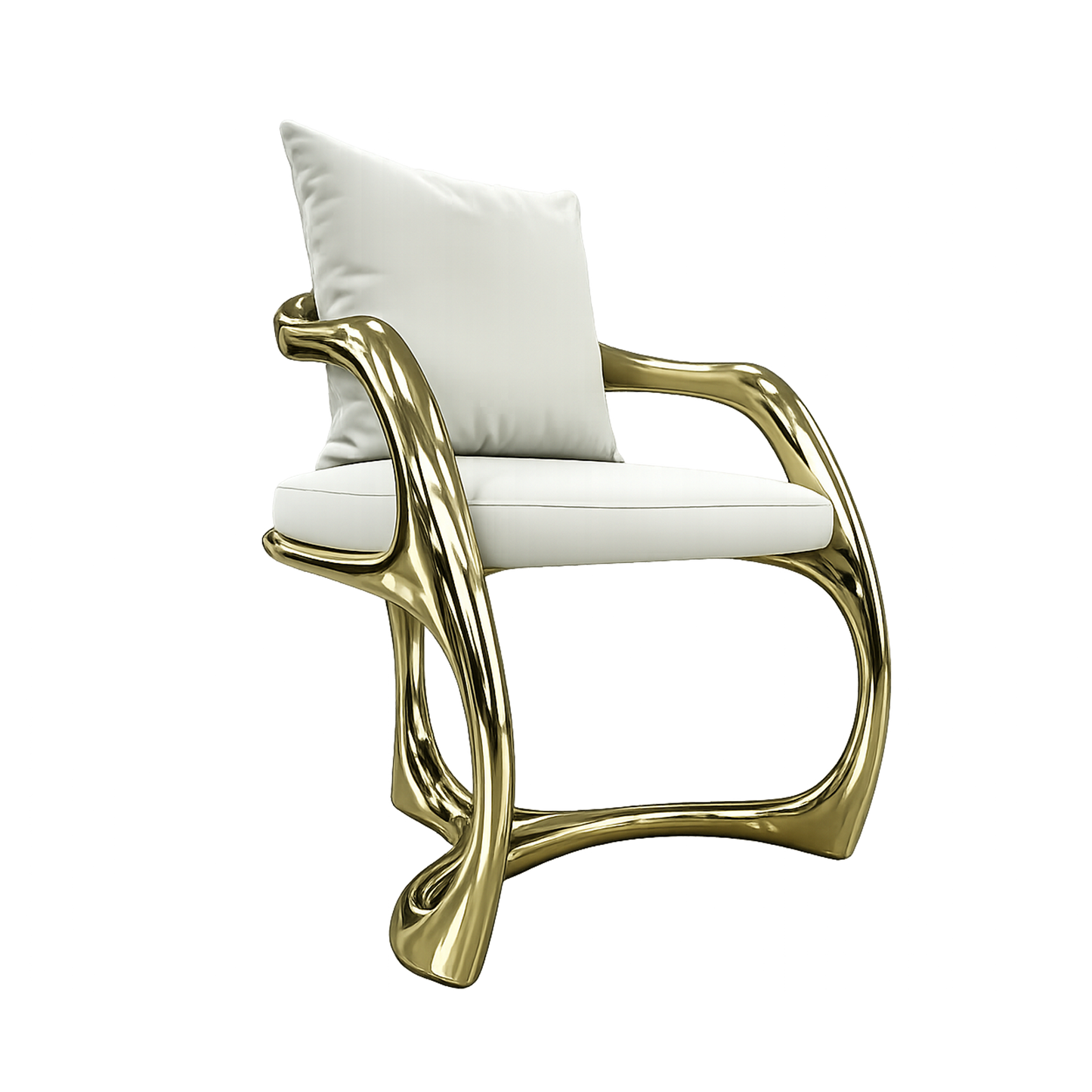 Gold-Finished Reuleaux Chair
