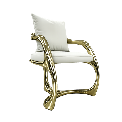 Gold-Finished Reuleaux Chair