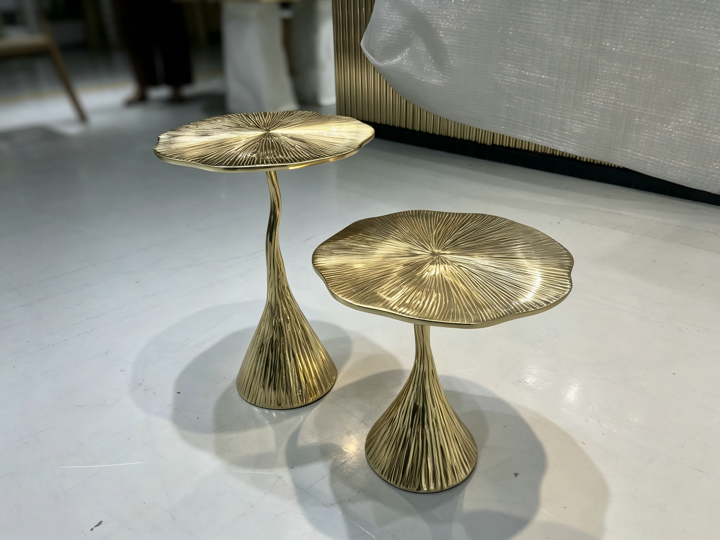Designer Brass Gold Corner Table