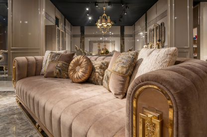 Italian Comfort Luxury Tufted Sofa