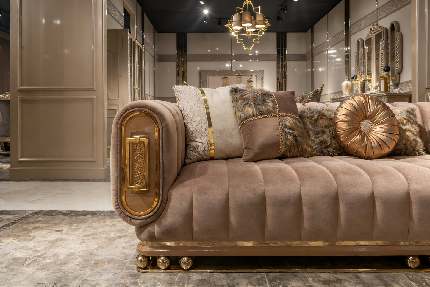 Italian Comfort Luxury Tufted Sofa