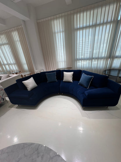 Handmade Luxury Velvet Sectional Sofa