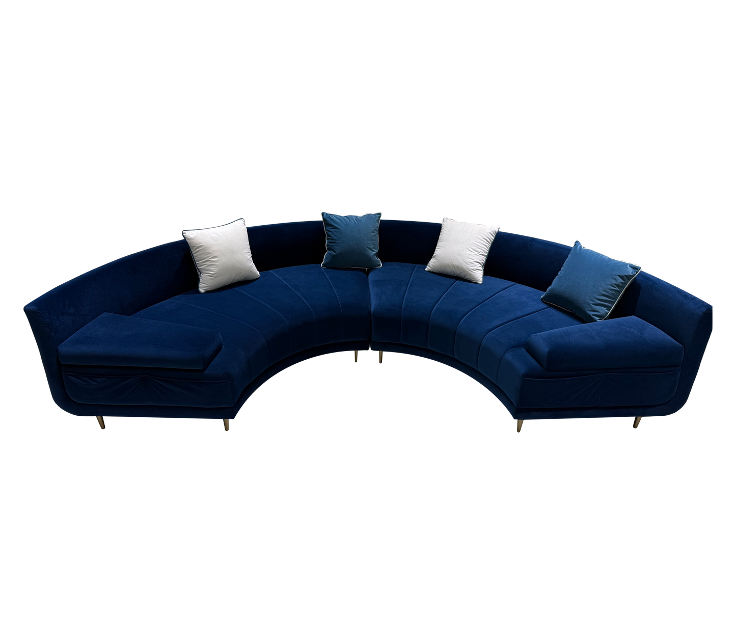 Handmade Luxury Velvet Sectional Sofa