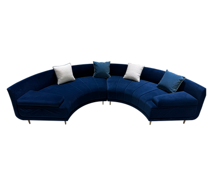 Handmade Luxury Velvet Sectional Sofa