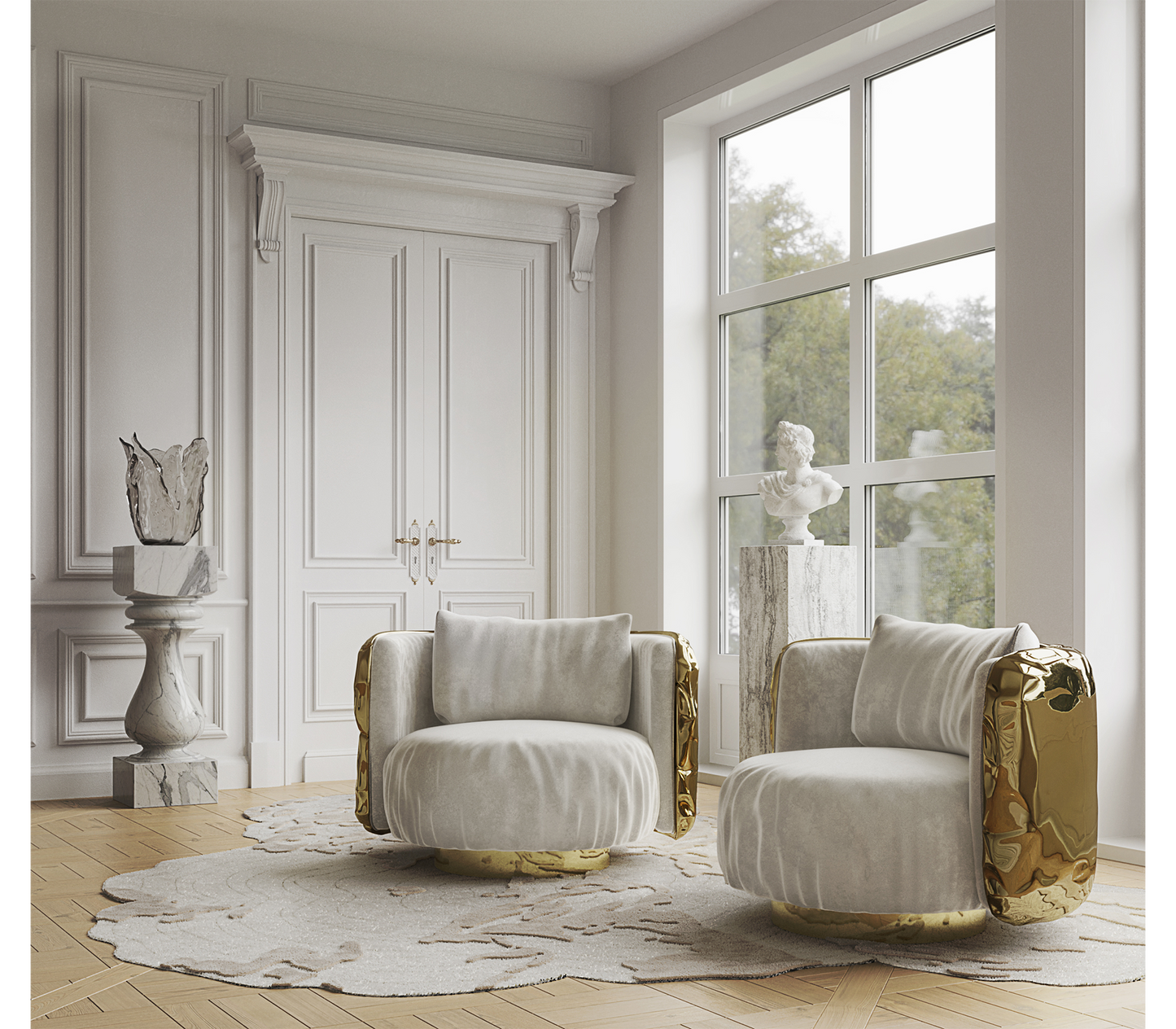 Handmade Italian Luxury Armchair