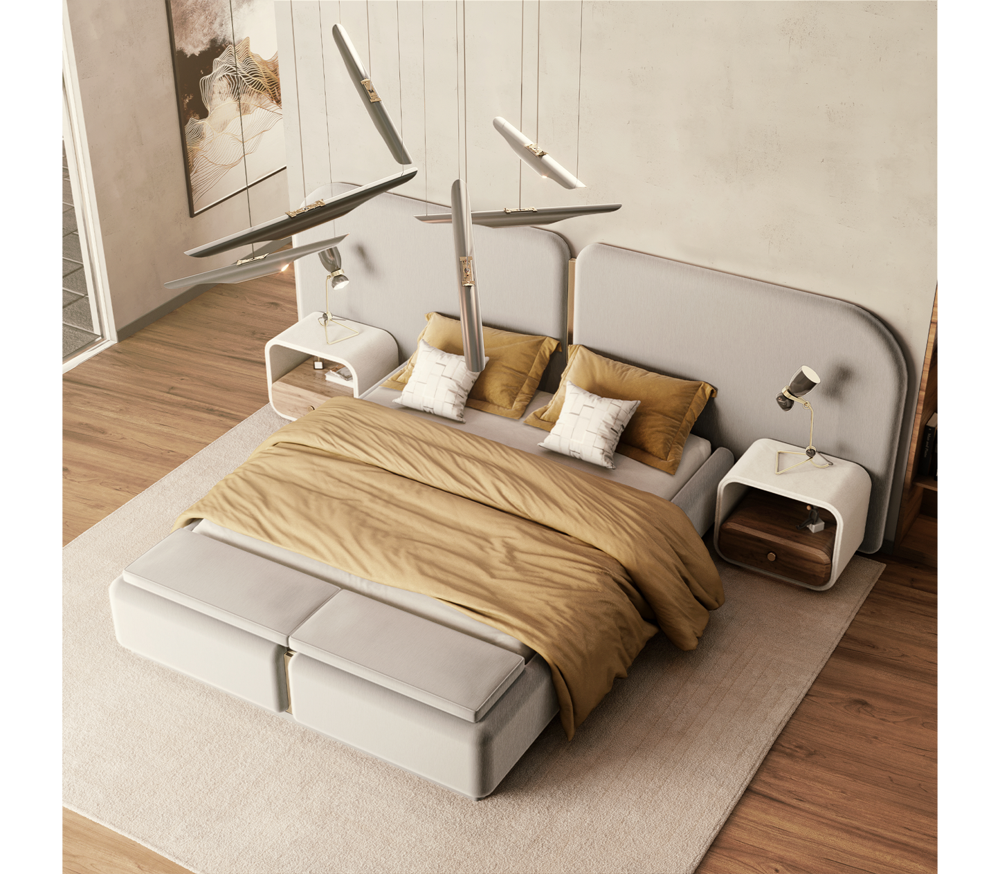 Isadora Bed – Italian Light Luxury