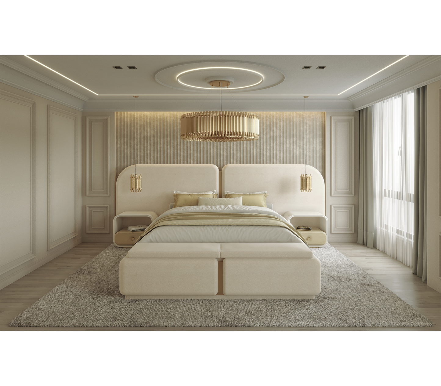 Isadora Bed – Italian Light Luxury