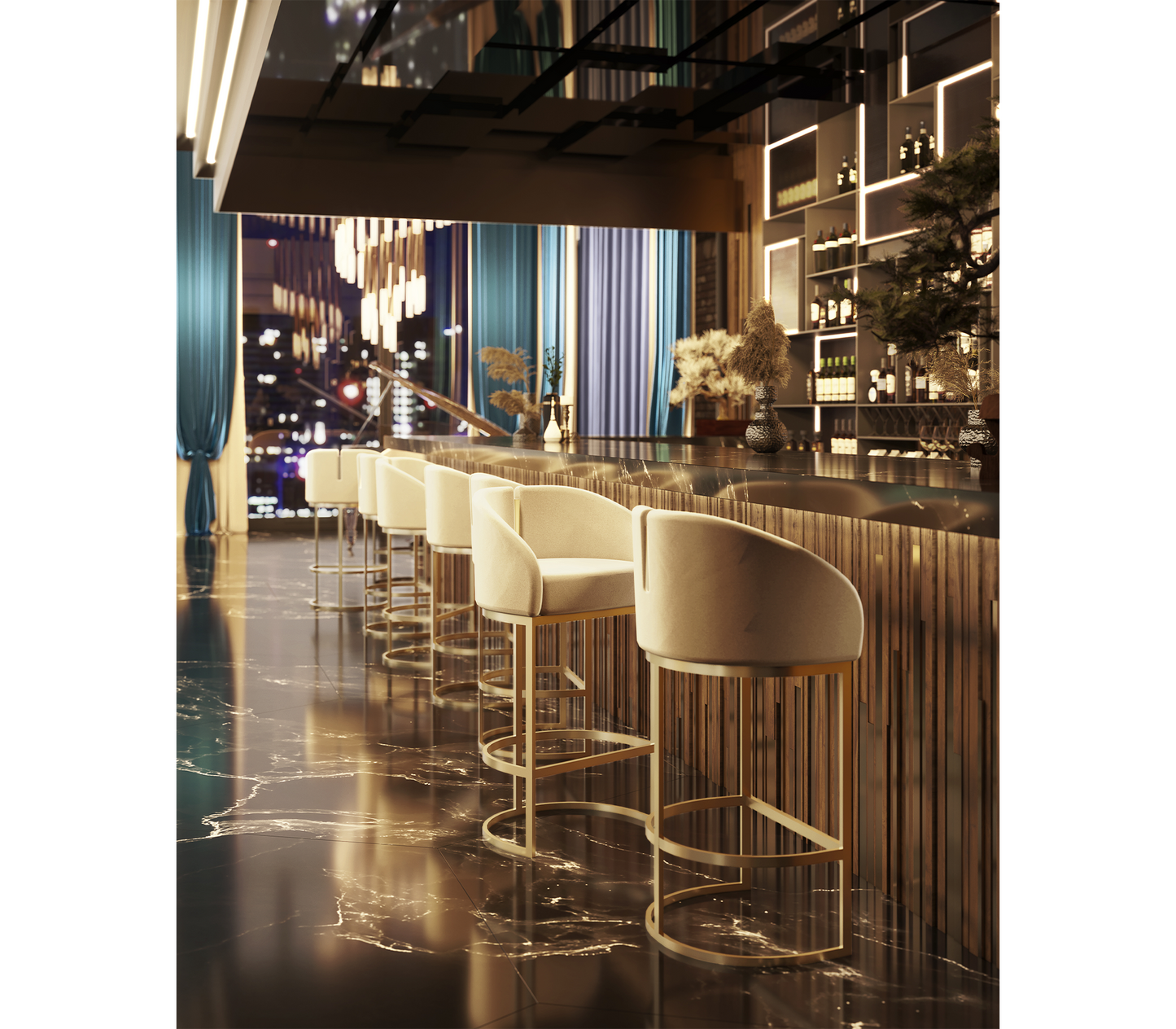 Isadora Luxury Bar Stool